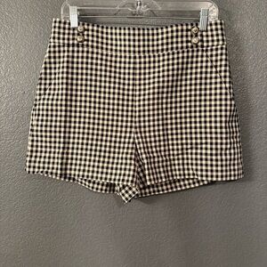 VERONICA BEARD • Kimm shorts - navy/ecru gingham size 10 - NWT